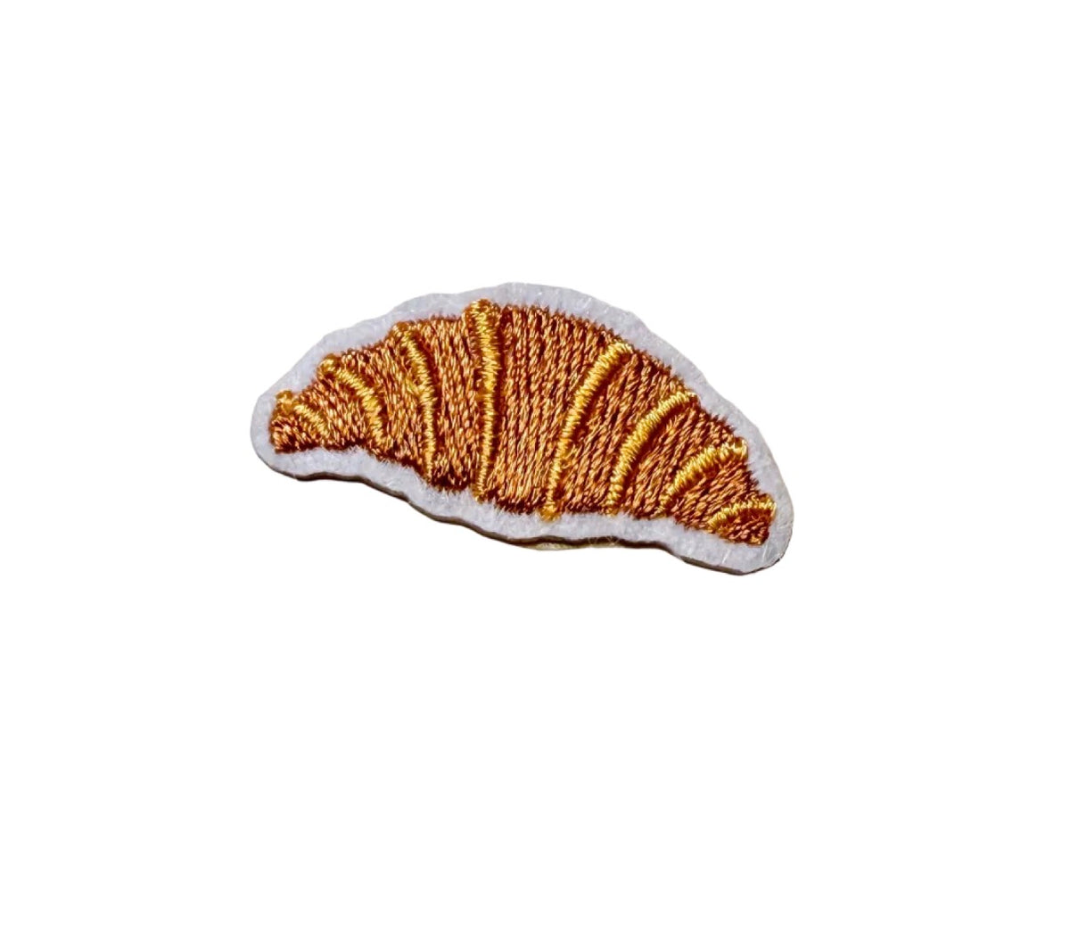 Mini Croissant Embroidered Patch