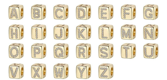 Rhinestone Cube Initials