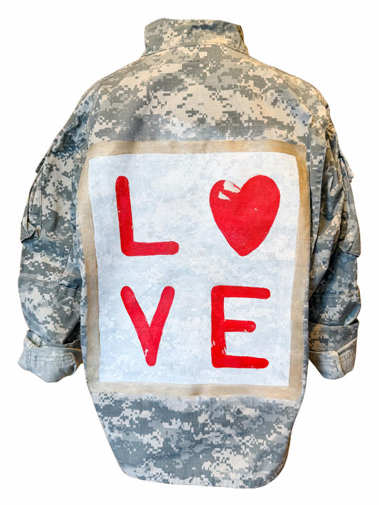 1:1 Hand Painted LOVE Jacket