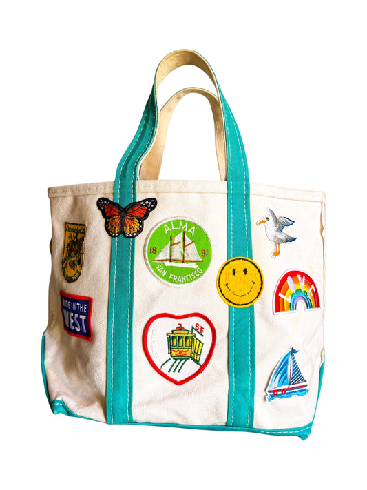 San Francisco, California Around the Way Girl Vintage Tote Bag