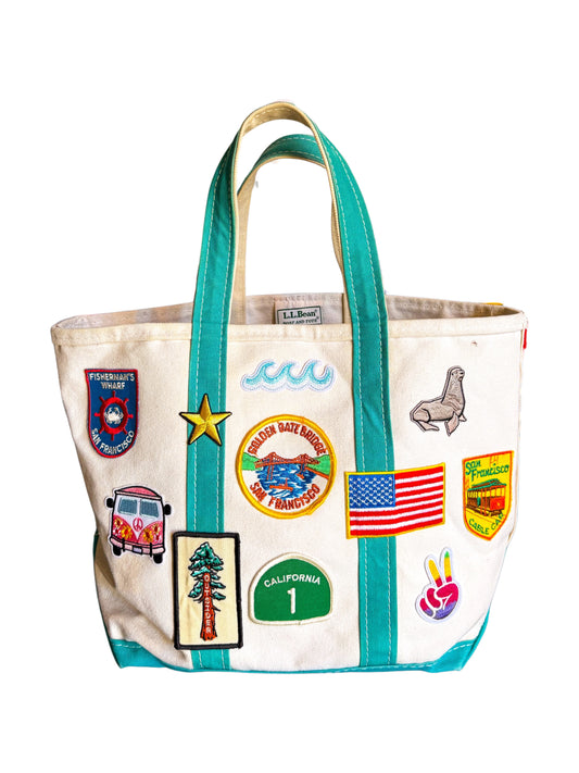 San Francisco, California Around the Way Girl Vintage Tote Bag