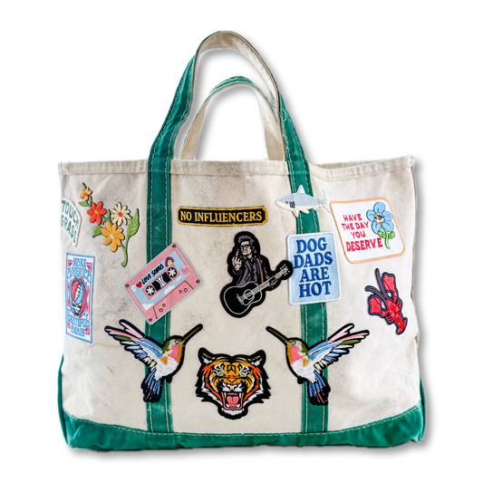 Moisturized + Unbothered 1:1 Custom Patch Vintage LL Bean Boat & Tote