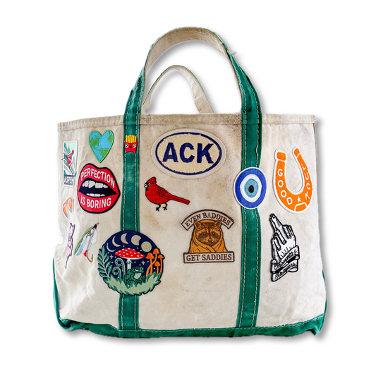 Moisturized + Unbothered 1:1 Custom Patch Vintage LL Bean Boat & Tote