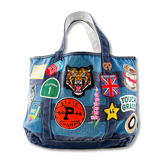 No Bad Days 1:1 Custom Patch Vintage LL Bean Medium Boat & Tote
