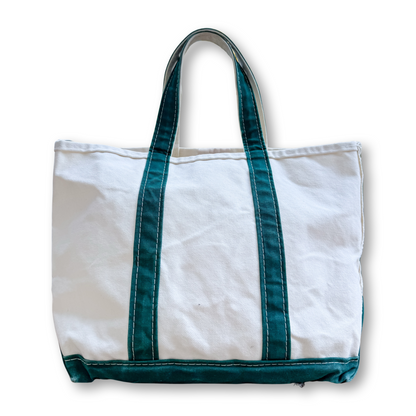 Vintage 1980s LL Bean Boat & Tote- Medium Green