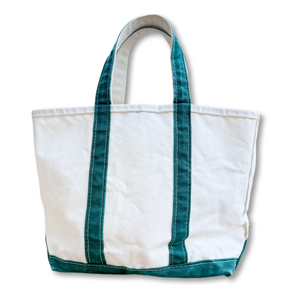Vintage 1970s LL Bean Boat & Tote- Medium Green