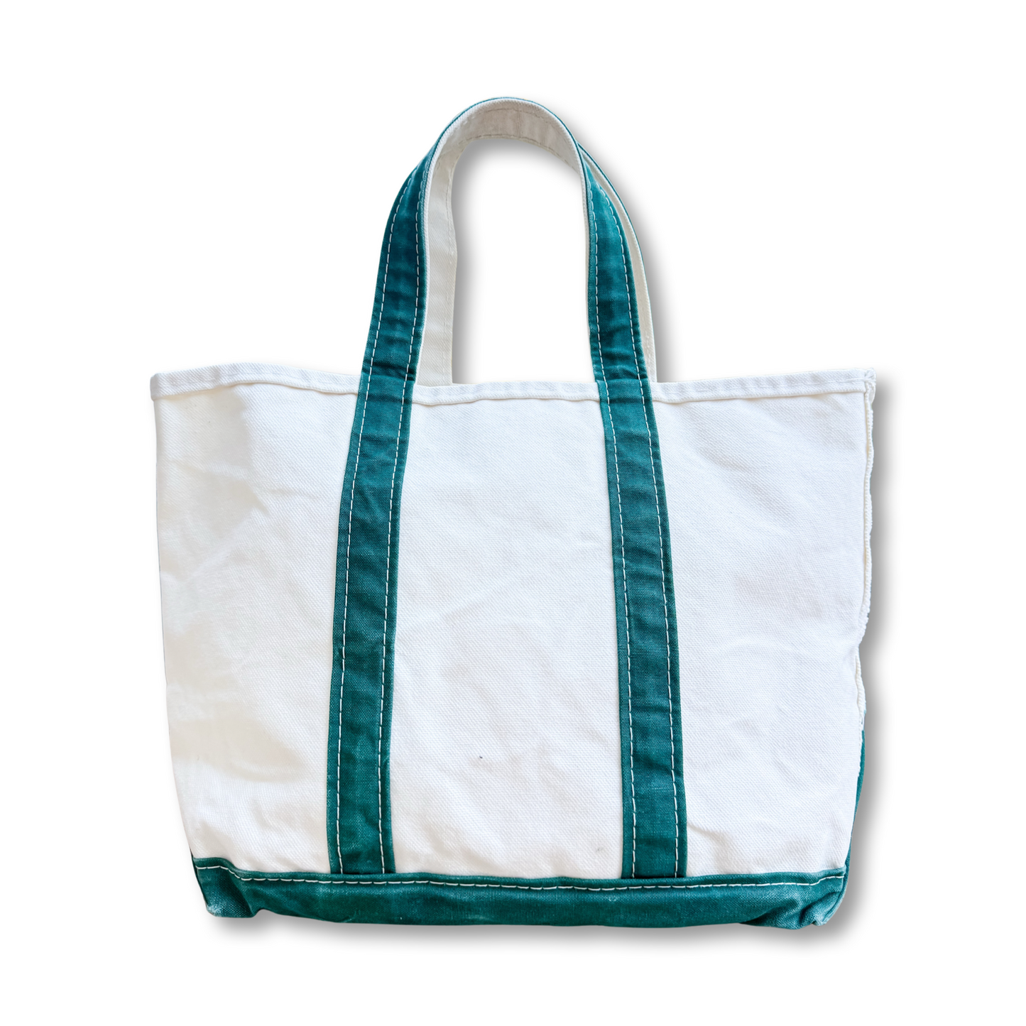 Vintage 1970s LL Bean Boat & Tote- Medium Green