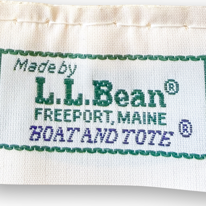 Vintage 1970s LL Bean Boat & Tote Medium Navy Open Top