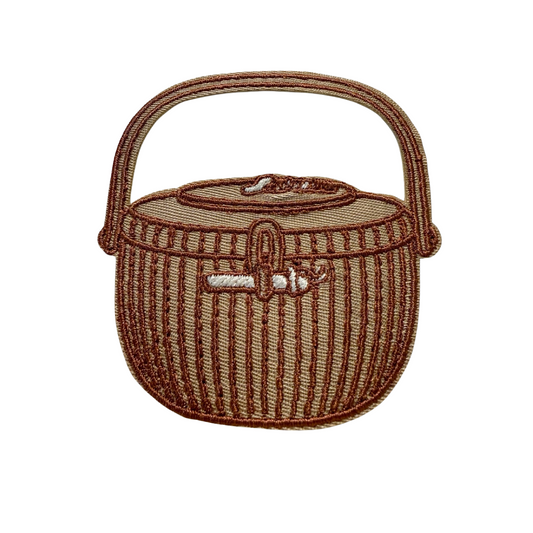 Nantucket Lightship Basket Iron on Patch