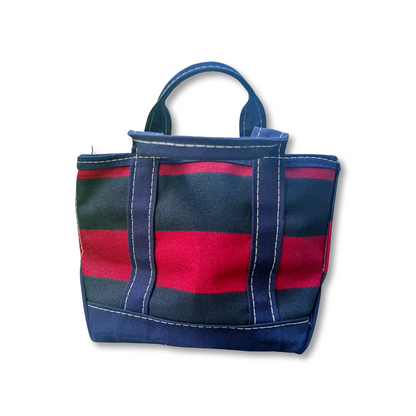 Vintage Y2K LL Bean Boat & Tote Mini Navy and Maroon