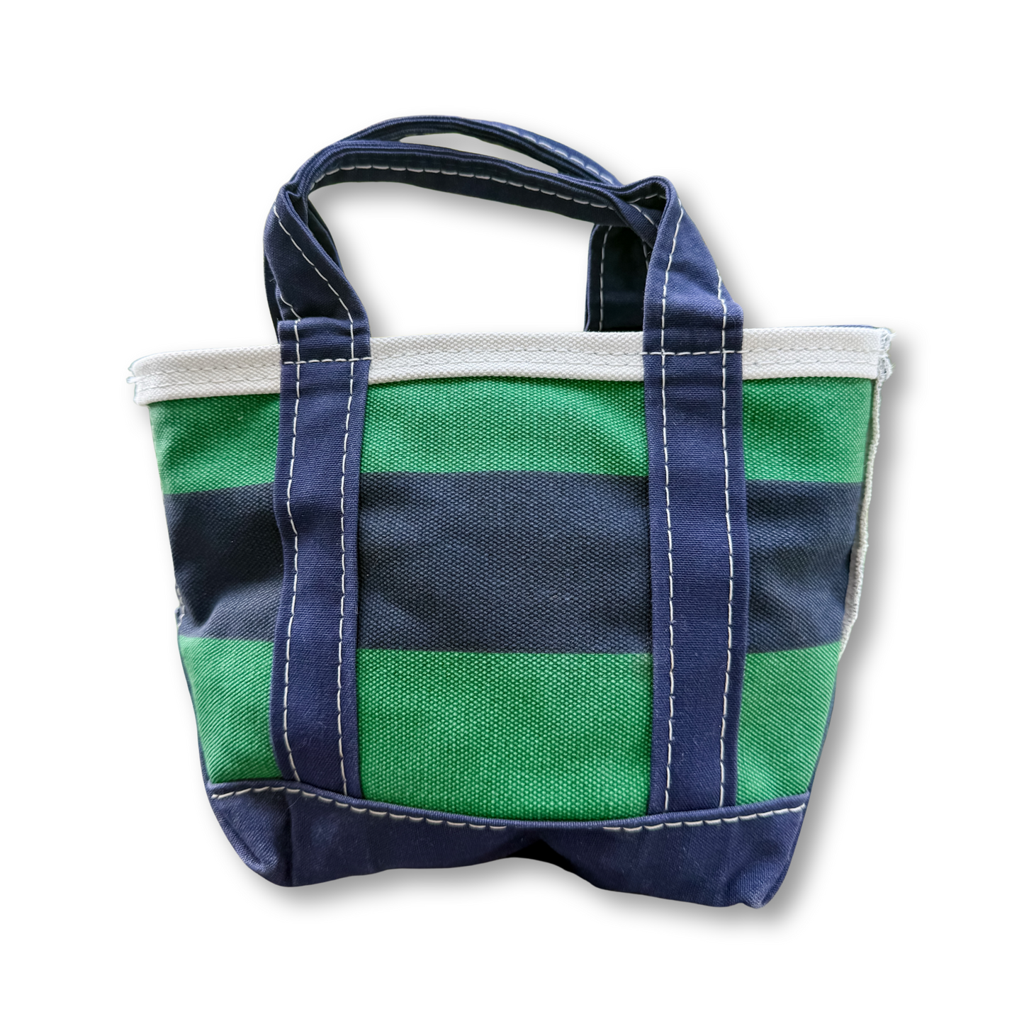 RARE Vintage Y2K LL Bean Boat & Tote Mini Navy and Green