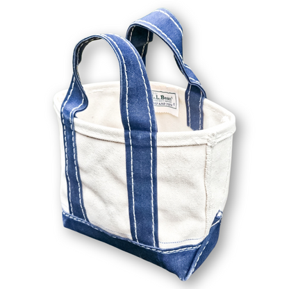 RARE Vintage 1970s LL Bean Micro Mini Boat & Tote Navy