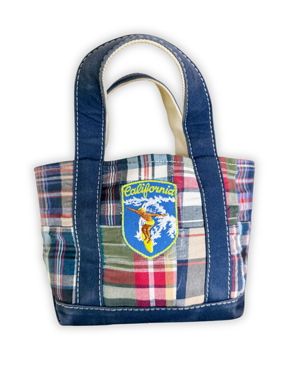California Dreaming 1:1 Vintage Patch LL Bean Mini Madras Boat & Tote