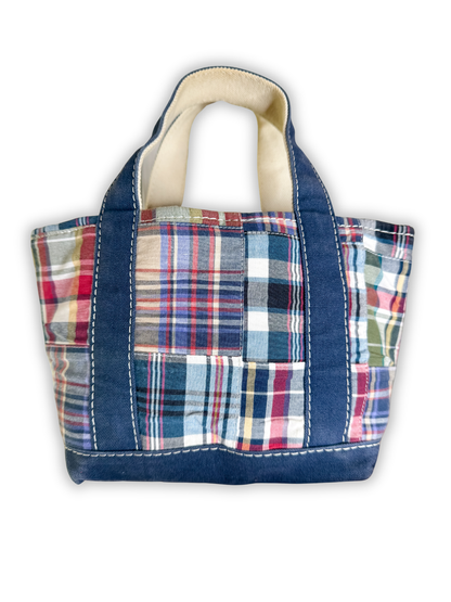 California Dreaming 1:1 Vintage Patch LL Bean Mini Madras Boat & Tote