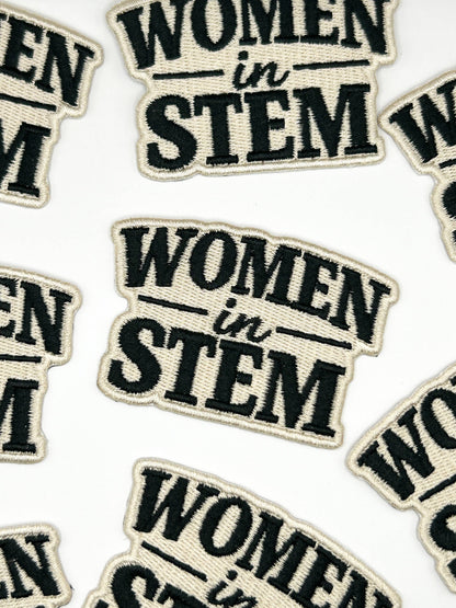 Women in STEM Embroidered Patch Empowerment Quote Patch
