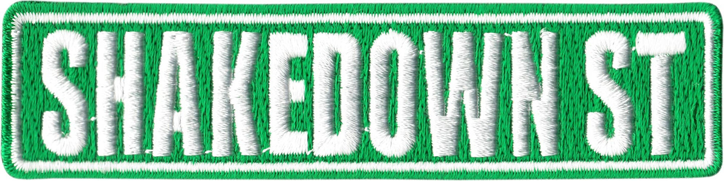 "Shakedown St"  Sign - Classic Hippie Deadhead Vibe Iron On Patch