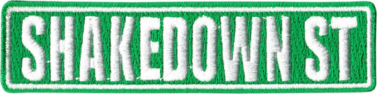 "Shakedown St"  Sign - Classic Hippie Deadhead Vibe Iron On Patch