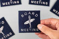 Board Meeting Surf Embroidered Iron-On Patch Coastal Surfer