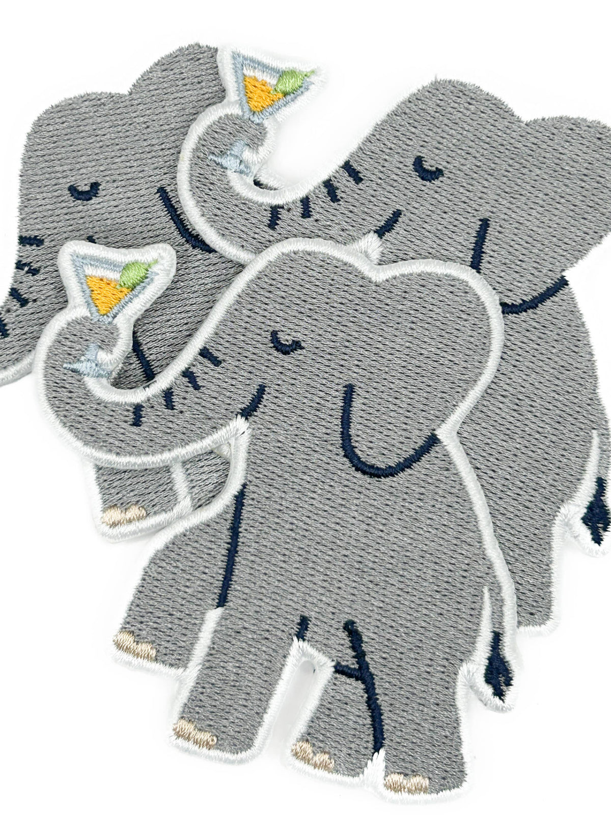 Elephant Cocktail Embroidered Patch Martini Happy Hour Fun