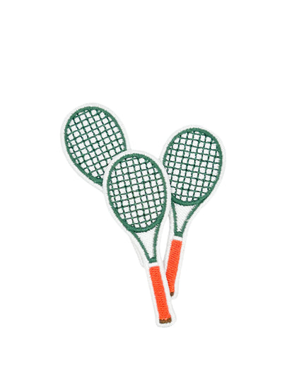 Tennis Racket Embroidered Patch | Tennis Iron On Preppy Club