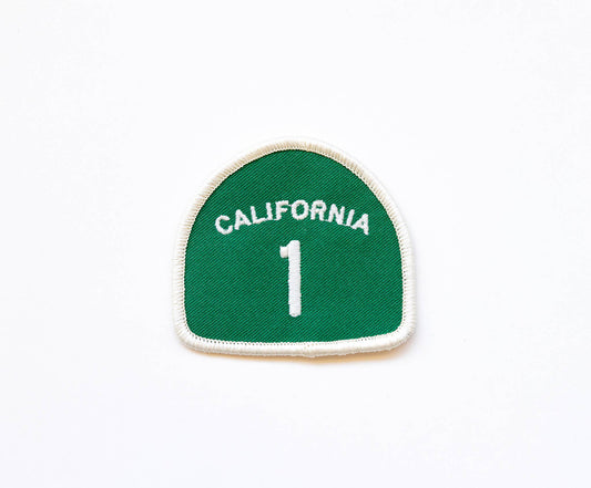 California Highway 1 Embroidered Iron on Patch