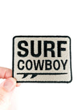 Surf Cowboy Patch | Western Surfing Embroidered Iron On