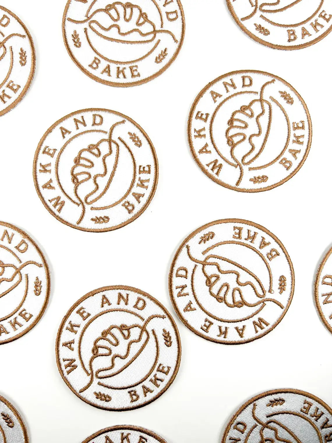 Wake and Bake Embroidered Iron-On Patch