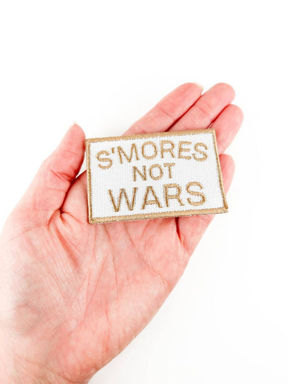 S'mores Not Wars Embroidered Iron-on Sew-on Patch Camping