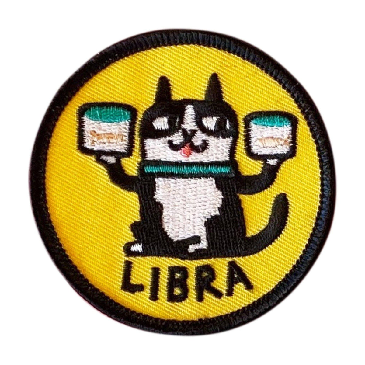 Libra Zodiac Sign Catstrology Iron on Patch