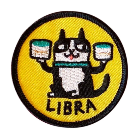 Libra Zodiac Sign Catstrology Iron on Patch