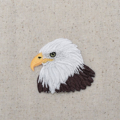 American Bald Eagle - Bird Head - Embroidered Iron on Patch