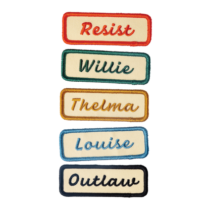 "willie" Vintage Inspired Iron On Name Patch
