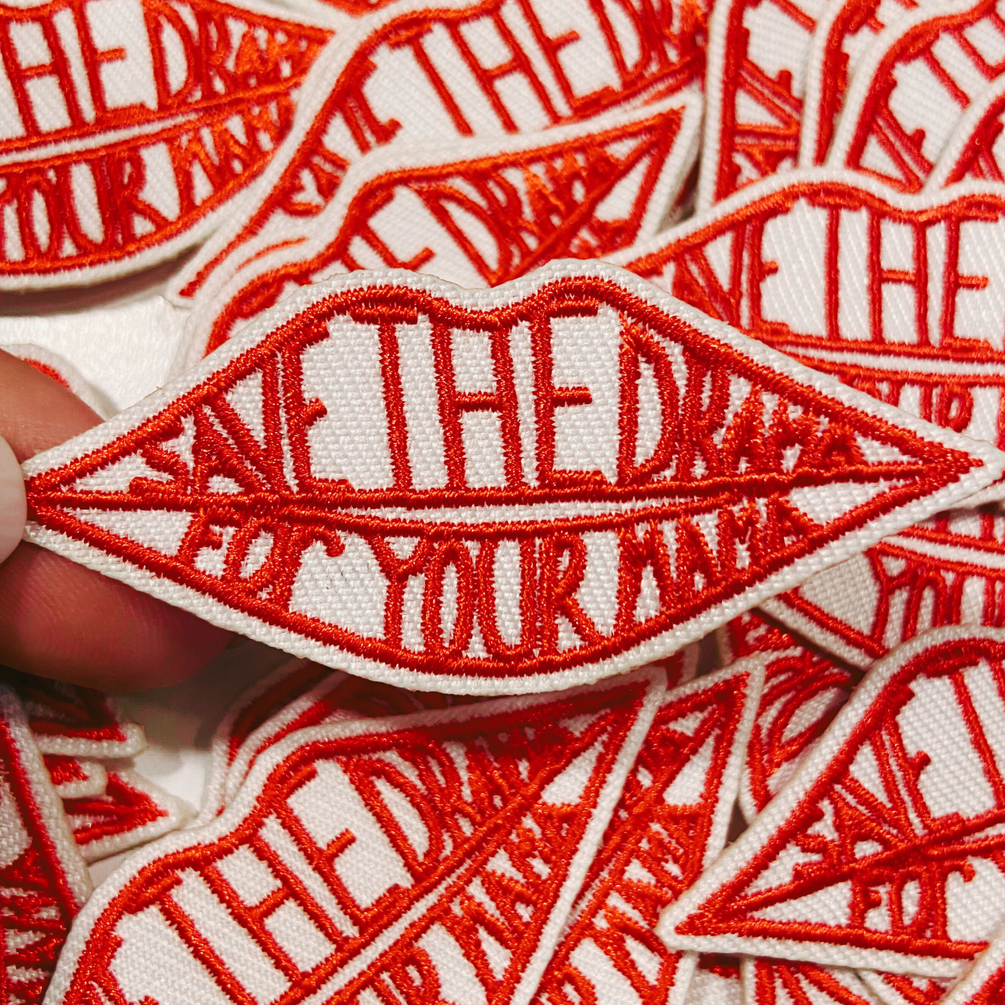 2.5" Save The Drama For Your Mama -  Embroidered Patch