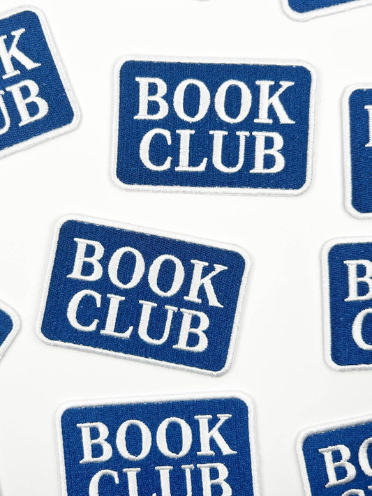 Book Club Embroidered Iron On Patch