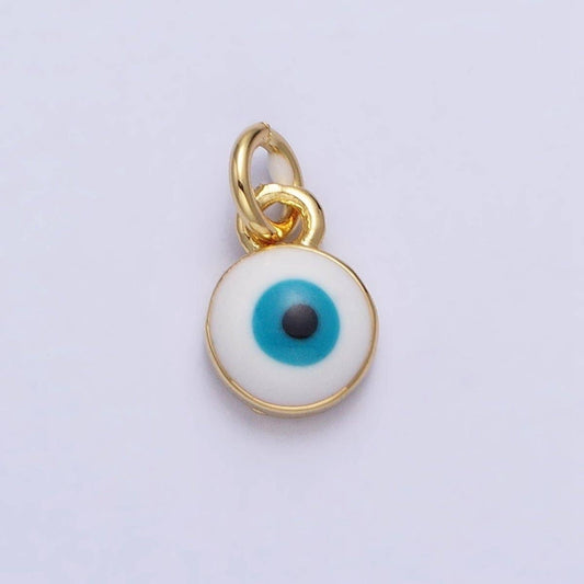 Classic Evil Eye Charm- 14K Gold Filled Enamel