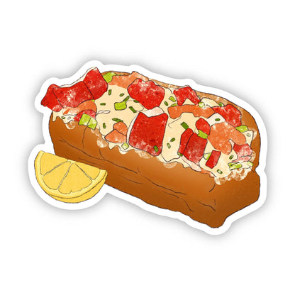 Illustration of a sandwich with salami and cheese on a white background