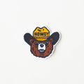 Howdy the Bear Embroidered Iron on Patch: No