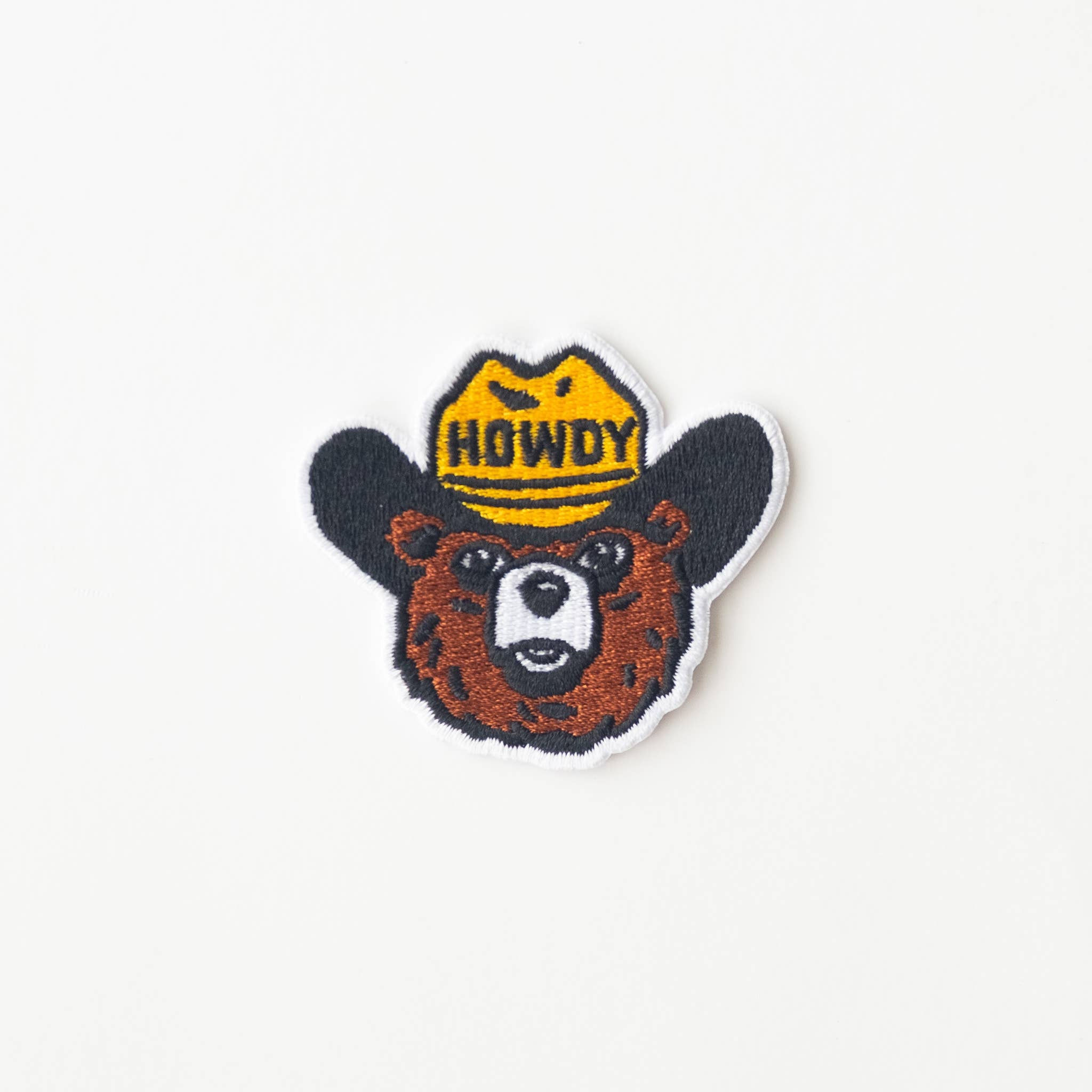 Howdy the Bear Embroidered Iron on Patch: No