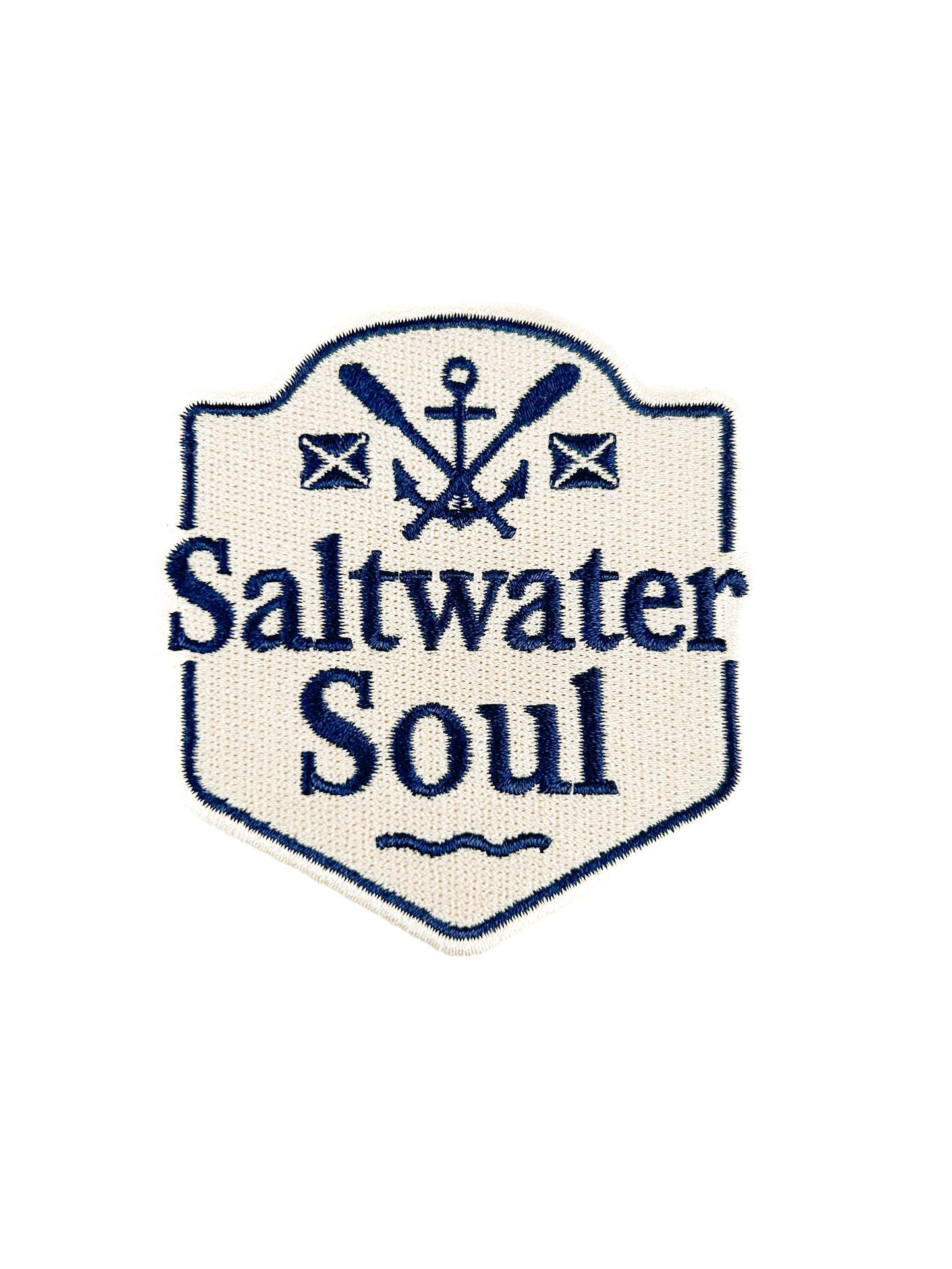 Saltwater Soul Patch | Nautical Embroidered Iron On Patch