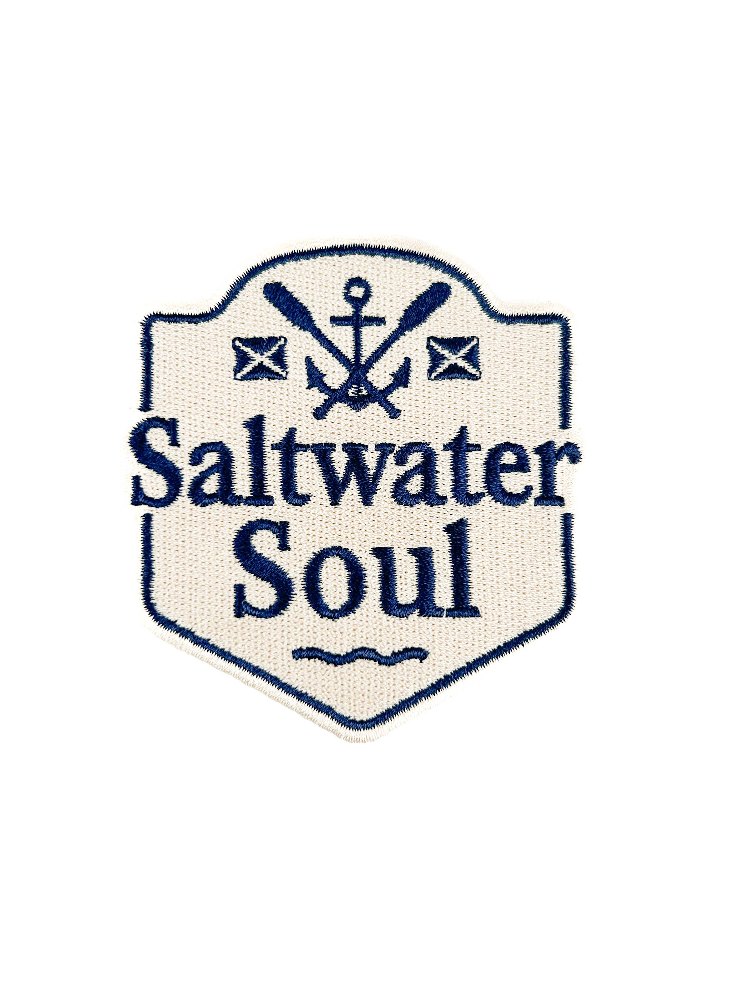 Saltwater Soul Patch | Nautical Embroidered Iron On Patch