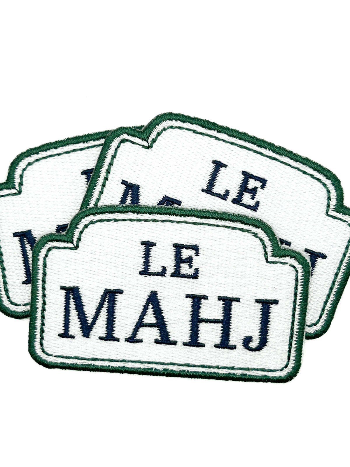 Le Mahj Mahjong Embroidered Patch Mahjong Board Game Club