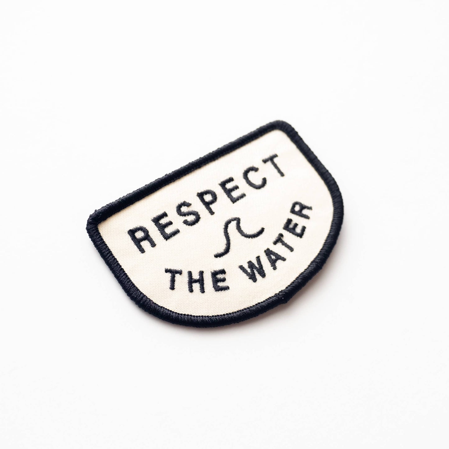 Respect the Water Embroidered Iron on Patch: No