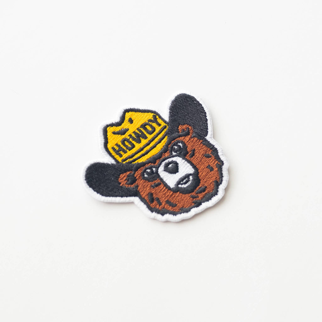 Howdy the Bear Embroidered Iron on Patch: No