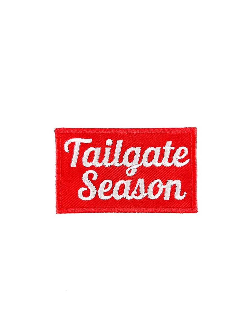 Tailgate Season Embroidered Iron On Patch Football Beer