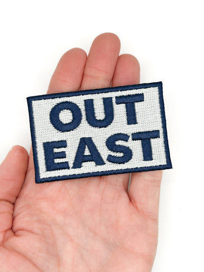 Out East Embroidered Patch Coastal, Preppy, Nautical, Travel