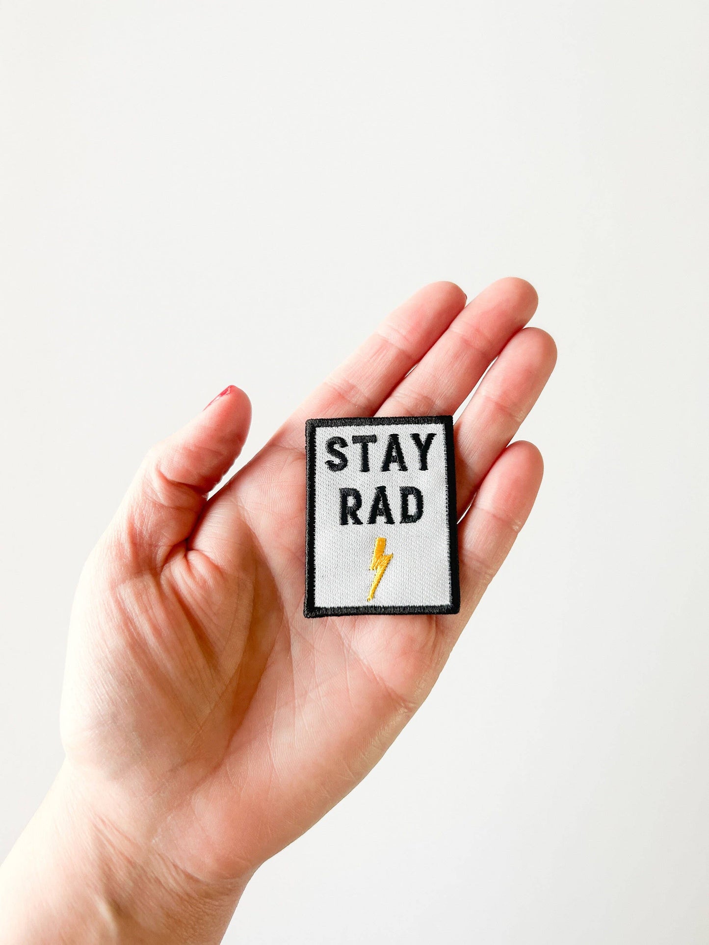 Stay Rad Embroidered Iron-On Patch