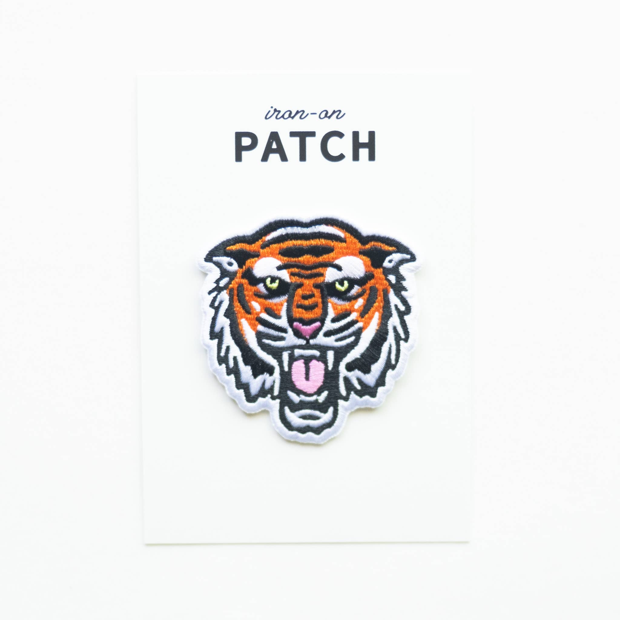 Bengal Tiger Face Embroidered Iron on Patch