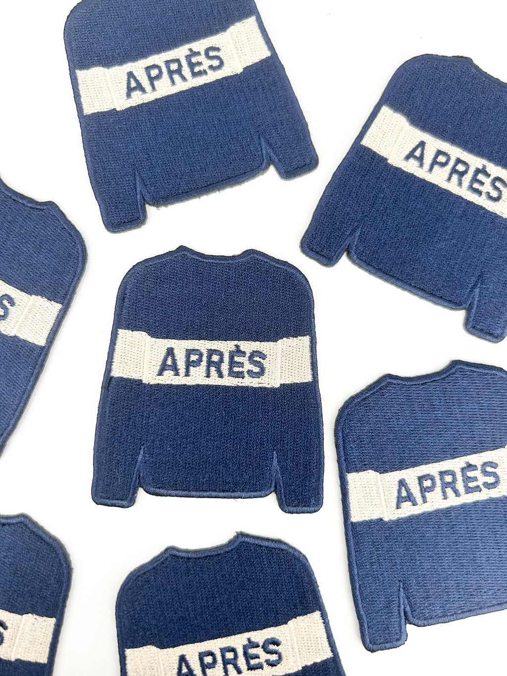 Après Ski Sweater Patch Embroidered Iron-On or Sew-On Apres