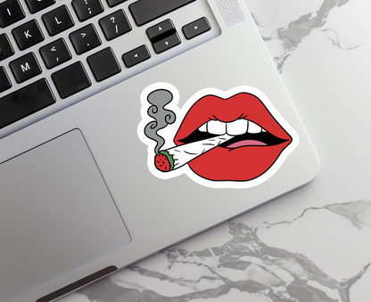 Weed Lips | Weed | Waterproof Sticker | 3"