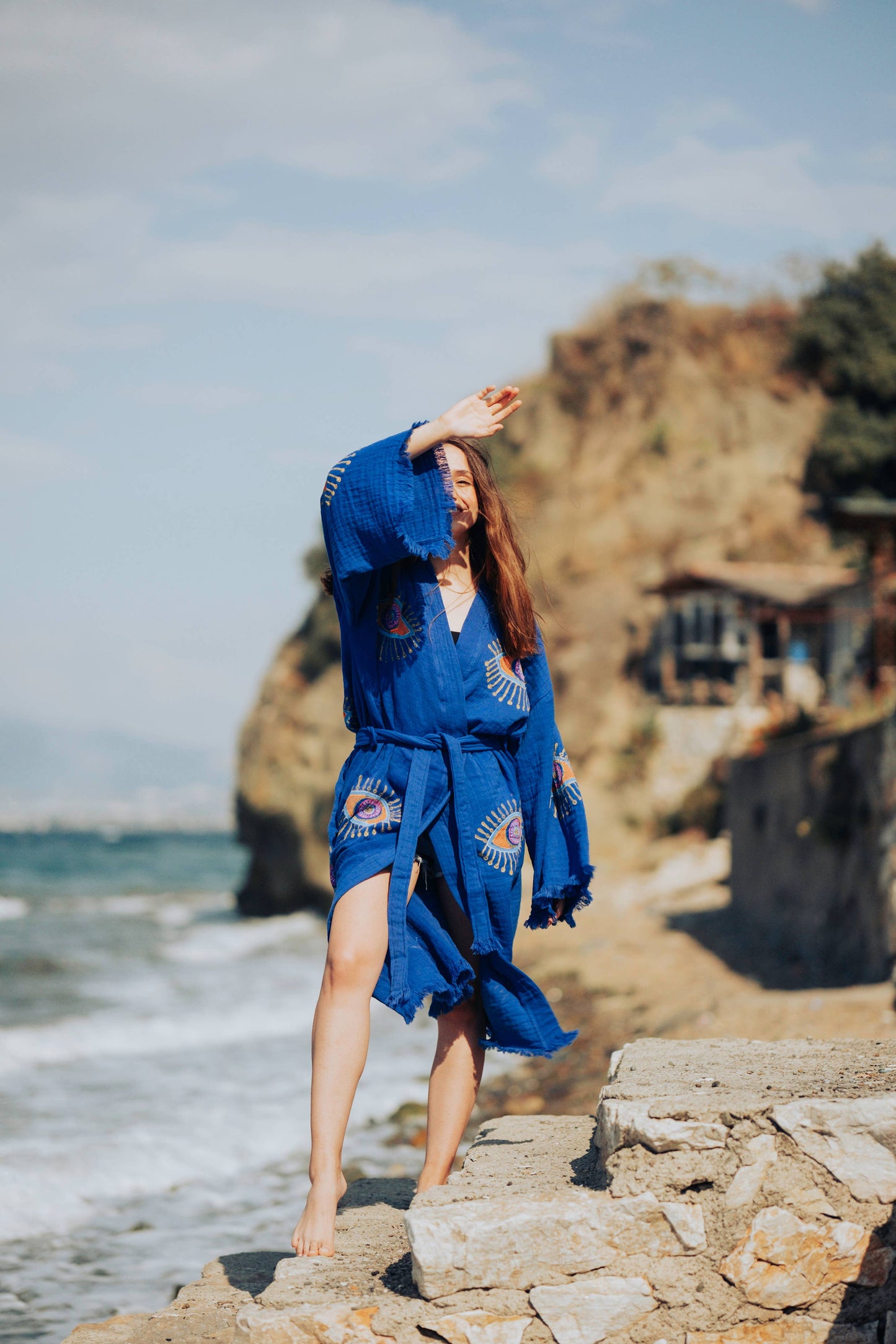 Blue Evil Eye Robe
